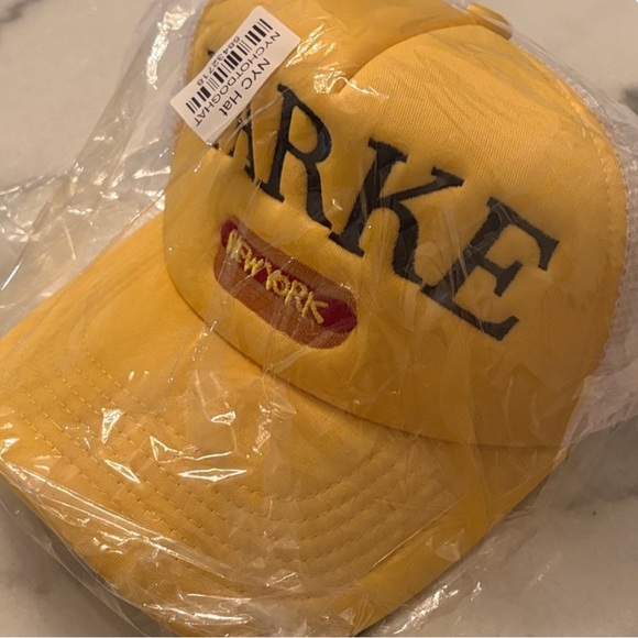 Parke Yellow Embroidered hotdog Baseball Cap - Picture 3 of 4